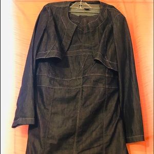 Ashley Stewart Dresses - Strapless denim dress w/ jacket Ashley Stewart Dresses - Strapless denim dress w/ jacket